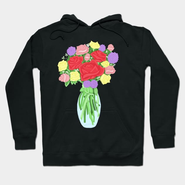 Hidden Mickey Bouquet of Flowers Hoodie by tesiamarieart